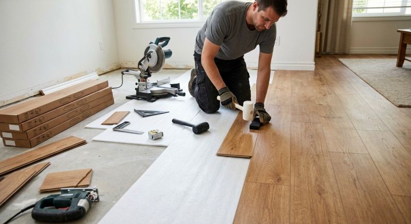 Laminate Floor Replacement in Franksville, WI