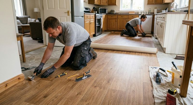Linoleum Flooring Replacement in Racine, WI