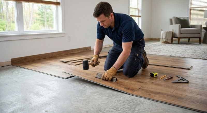 Luxury Vinyl Tile Installation in Pleasant Prairie, WI