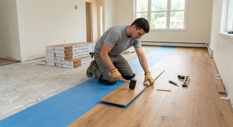 Lvt Flooring Installation in Silver Lake, WI