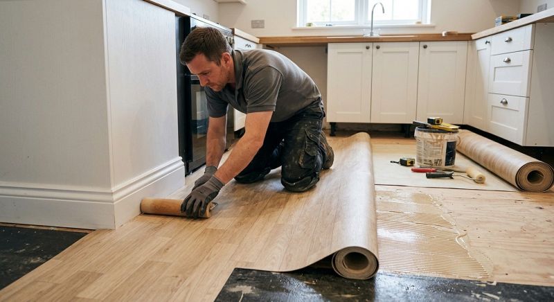 Sheet Linoleum Installation in Burlington, WI