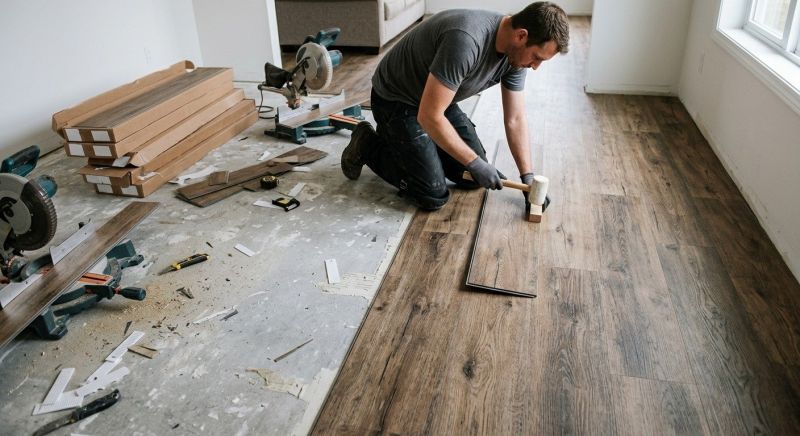 Vinyl Flooring Installation in Pleasant Prairie, WI